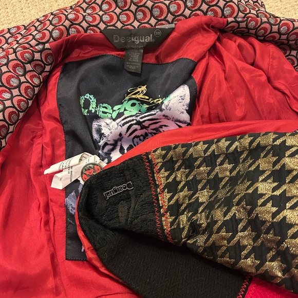desigual coat jacket size 38 - Picture 10 of 14